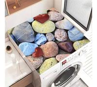 Odot Tapis de Protection pour Dessus de Machine à Laver, Découpable Antidérapant Housse de Machine à Laver pour Sèche-Linge Buanderie Réfrigérateur Cuisine (Cœur rouge,40x50cm)