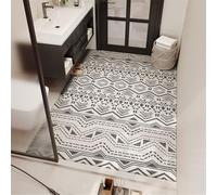 Odot Tapis Salle de Bain Absorbant Diatomite Tapis de Bain Antidérapant Séchage Rapide Doux pour Entrée, Baignoire, Porte d'entrée, Chevet, Canapé, Salon - Nordic Moderne (Rétro,80x80cm)
