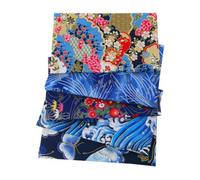 Odot Tissu à Couture Patchwork DIY 50x50cm 5 Pièces Fait à la Main en Quilting Designs Différents Loisir Créatifs Tissu à Coudre Paquet de Vêtements Sewing Artisanat (Bleu)