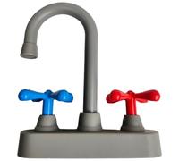 Odoukey Accessoires d'évier de Jouet de Robinet Cuisine en Plastique Simulation, modèle d'évier Jeu pour Les Enfants, Jeux rôle préscolaires à la Maison et en Plein air