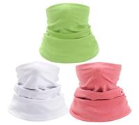 Odoukey Cache-cou en polaire chaud et coupe-vent pour enfants, 3 pièces, cache-cou épais à haute élasticité pour garçons et filles, ski, course à pied, cyclisme, style 1