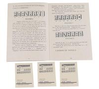 Odoukey Cartes de Mahjong 2024, 4 pièces, Livre de Mahjong Taille pour débutants, Comprenant des règles et des stratégies, Comment Jouer pour Les débutants