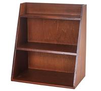 Odoukey Étagère Murale Vintage 11.8x6.7x13.2 Pouces, étagère à bibelots en Bois à 3 Niveaux, décorative autoportante et Suspendue avec Crochets pour Le Bureau et la Maison