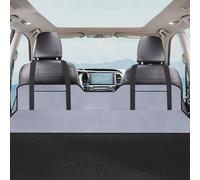 Odoukey Matelas de Voiture en Flanelle 4 Plis : lit de Couchage Voiture Non Gonflable, siège arrière 127 x 40, 6 cm avec Sac Rangement, Portable Doux pour Camion, pêche, Camping, Plage (Gris)