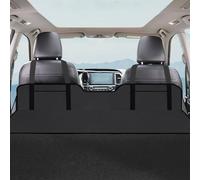 Odoukey Matelas de Voiture en Flanelle 4 Plis : lit de Couchage Voiture Non Gonflable, siège arrière 127 x 40, 6 cm avec Sac Rangement, Portable Doux pour Camion, pêche, Camping, Plage (Noir)