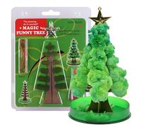 Odoukey Mini Arbre de Noël Magique à Faire soi-même, kit de Culture Cristal, nouveauté éducative, Arbre Noël en Cristal pour garçons et Filles, Kits Culture 5 à 8 Ans