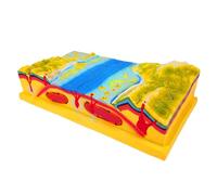 Odoukey Modèle d'enseignement de la géographie tectonique des plaques 3D, Kit de Terrain en résine synthétique pour l'apprentissage des Sciences en t à Domicile