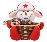 Odoukey Panier de bonbons de Noël 1pc, dessin animé mignon panier décoratif vibrant pour le salon la fête à biscuits au sucre