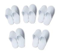 Odoukey Pantoufles en coton blanc pantoufles hôtel invité Spa coton blanc pour Spa fête invité hôtel et voyage convient à la plupart des hommes et des femmes