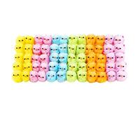 Odoukey Poussins colorés de Pâques, Mini Poulets Moelleux pour Les activités de Bonnet Pâques, décorations gâteaux, 36 pièces