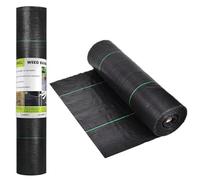 Odoukey Tissu barrière Contre Les Mauvaises Herbes 1, 3x98, 4 Pieds, Couverture de Sol Robuste pour Le Jardinage, noircissement, Drainage de la lumière du Soleil pour l'agriculture des Lits Jardin