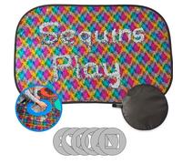 ODOXIA Mur Sensoriel | Mur Sensoriel en Tissu à Paillettes pour Enfants | Tissu à Rabat à Paillettes pour Mur Sensoriel pour Enfant | Panneau Mural D'éveil | Tissu A Paillettes Argentées