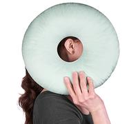 ODOXIA Oreiller avec Trou | Soulage Douleur des Oreilles | Oreiller De Piercing Dormir sur Côté | Rembourrage Réglable | Oreiller Beignet | Réduit Pression Auriculaire | Piercing Pillow (Mint)