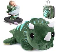 ODOXIA Peluche Lestée Anxiété Dino | 2,3 kg Peluche Dinosaure Lestée | Anti Stress pour Enfants et Adultes | avec Sac de Transport Inclus
