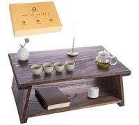 ODOXIA Table Basse pour Rituels de Thé | Table d'Autel pour Méditation et Mindfulness | Table Basse Japonaise Style Chabudai | pour S’Asseoir au Sol | Bois Stable Pliable | Journaling