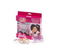 ODS - Barbie Bijoux Collection Lot de 5 bracelets avec pendentifs et lettres modulaires, kit de bracelets bricolage pour fille, âge recommandé +3 ans