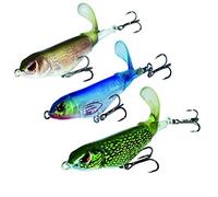 Ods lure Ensemble de leurres pour la pêche Appâts artificiels Whopper Plopper Leurre de Surface Dur avec Queue tournante et hameçons (Kit 1)