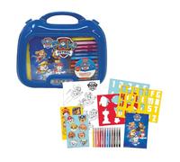 ODS - Paw Patrol - Mallette créative avec 19 pièces, Marqueurs, Livret de coloriage, Silhouettes et Autocollants, âge recommandé 3+