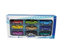 ODS Silver Wheel Pack de 9 Voitures en Die cast 7 cm