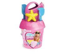 ODS - Sunday Barbie Set Mer XL avec Seau 19 cm, Pelle à Cheveux, Râteau et Arrosoir, Jeux de Plage pour Enfants, 44892
