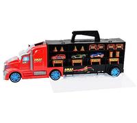 ODS - Transporter 50 Hot Wheels Camion Bisarca, Couleur Bleu, 42034