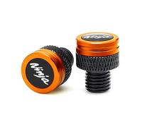 ODSMBK 1 Paires Bouchons d'Obturation de Miroir, Vis de Rétroviseur Cache Bougies, Moto Miroir Cache pour Kawasaki Ninja 400 650 300 250 250R ZX14R ZX10R ZX6R - Accessoires de Moto-Ninja