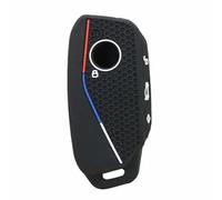 ODSMBK Étui de clé de Voiture en Silicone pour Porte-clés pour BMW IX I4 2 3 4 5 X3 X5 2021 2022 2023 Porte-clés Protecteur de Sac-Black Cover