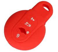 ODSMBK Étui de clé de Voiture en Silicone pour Porte-clés pour BMW pour Mini Cooper S R50 R53 F54 F55 F56 Porte-clés Protecteur de Sac-Red