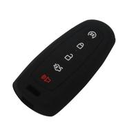 ODSMBK Étui de clé de Voiture en Silicone pour Porte-clés pour Escape Explorer Edge Flex pour Focus Taurus pour Lincoln Mks Porte-clés Protecteur de Sac-Black