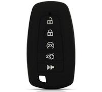 ODSMBK Étui de clé de Voiture en Silicone pour Porte-clés pour Fusion pour Mustang Explorer F-150 F-250 F-350 2017 2018 Porte-clés Protecteur de Sac-Black