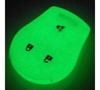 ODSMBK Étui de clé de Voiture en Silicone pour Porte-clés pour Nissan March Tiida Altima Armada Cube Juke Maxima Pathfinder Rogue Sentra Versa Porte-clés Protecteur de Sac-Fluorescwhite