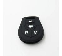 ODSMBK Étui de clé de Voiture en Silicone pour Porte-clés pour Nissan Maxima Altima Sentra Versa Micra X-Trail Terrano Tiida Cube Porte-clés Protecteur de Sac-Black