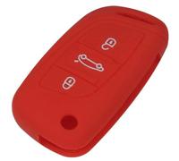 ODSMBK Étui de clé de Voiture en Silicone pour Porte-clés pour Peugeot 207 307 308 pour Citroen C2 C3 C4 C5 C6 C8 Porte-clés Protecteur de Sac-Red