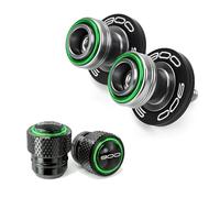 ODSMBK Support de Moto CNC pour Bras oscillant avec Broches coulissantes et bobines de Bras oscillant pour Kawasaki Z900 Z900RS Z900SE 2017 2023 2024 2025 Bras oscillant à bobine-2PCS-Green