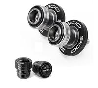 ODSMBK Support de Moto CNC pour Bras oscillant avec Broches coulissantes et bobines de Bras oscillant pour Kawasaki Z900 Z900RS Z900SE 2017 2023 2024 2025 Bras oscillant à bobine-2PCS-Black