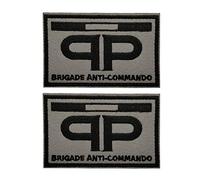 ODSS - Écusson brodé Brigade Anti-Commando France - Patch moral tactique - Emblème pour brassard avec fixation auto-agrippante