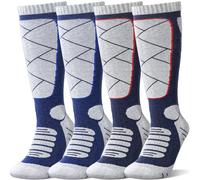 Odtmger Chaussettes de ski en laine mérinos pour enfants et adultes, chaudes et hautes, pour ski, snowboard et activités hivernales.