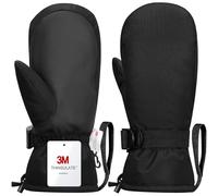 Odtmger Gants de Neige imperméables Chauds pour Ski d'hiver Doublés de Coton 3M, Parfaits pour Les Aventures Hivernales en Couple & en Famille