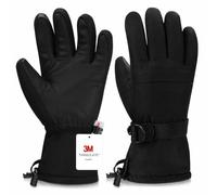 Odtmger Gants de Ski, Gants de Neige imperméables et Chauds pour l'hiver, Gants compatibles écrans tactiles pour Parents et Enfants, adaptés au Ski et au Snowboard