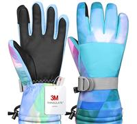 Odtmger Gants de Ski, Gants d'hiver, Gants de Ski imperméables en Hiver, Gants de Neige Chauds et Respirants, pour Les garçons et Les Filles Qui pratiquent des Sports de Plein air froids en Hiver