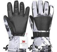 Odtmger Gants de Ski, Gants d'hiver, Gants de Ski imperméables en Hiver, Gants de Neige Chauds et Respirants, pour Les garçons et Les Filles Qui pratiquent des Sports de Plein air froids en Hiver
