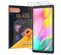 Oduio Verre Trempé pour Samsung Galaxy Tab A 10.1'' 2019 (Modèle:SM-T510 / SM-T515), 9H Dureté Film de Protection d’écran, Transparent HD, Anti Rayures Sans Bulles - 2 Pièces