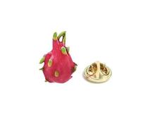 odulu Mini broche en forme de fruits anti-reflet pour homme, femme, garçon, fille, pull, écharpe, châle, robe, cadeau, 1.7*1.1cm, Métal