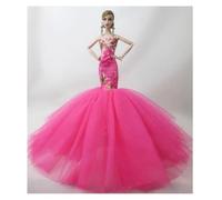 odulu Robe de poupée pour poupée américaine de 30 cm (11,5 Pouces)-Robe de soirée à Paillettes,Jupe sirène,Robe de mariée pour poupée BJD 1/6-Cadeau-1 pièce-#A