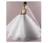 odulu Robe pour poupée américaine de 30 cm (11,5 Pouces)-Jupe sirène Princesse,Robe de soirée à Sequins,Robe de mariée pour poupée BJD 1/6-Cadeau-1 pièce-#C