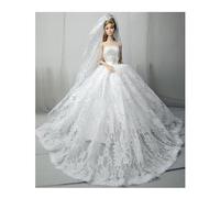 odulu Robe pour poupée américaine de 30 cm (11,5 Pouces)-Jupe sirène Princesse,Robe de soirée à Sequins,Robe de mariée pour poupée BJD 1/6-Cadeau-1 pièce-#E