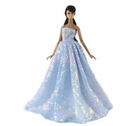 odulu Robe pour poupée américaine de 30 cm (11,5 Pouces)-Jupe sirène Princesse,Robe de soirée à Sequins,Robe de mariée pour poupée BJD 1/6-Cadeau-1 pièce-#K