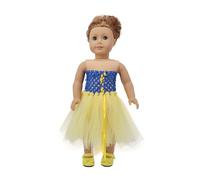 odulu Vêtements de poupée pour poupée américaine de 18 Pouces-Jupe en Gaze,Robe de Princesse,Accessoire pour poupée de 43 à 46cm-1 pièce-A