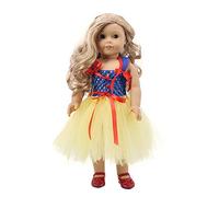 odulu Vêtements de poupée pour poupée américaine de 18 Pouces-Jupe en Gaze,Robe de Princesse,Accessoire pour poupée de 43 à 46cm-1 pièce-B