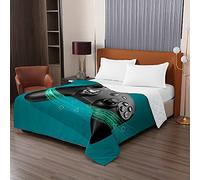 Oduo Boutis Couvre Lit Matelassé de Microfibre, 3D Jeu Impression Dessus Couverture Climatisation Couette Parure de Lit Èté Canapé l'Air Conditionné Courtepointe (150x200cm,Croix clé)